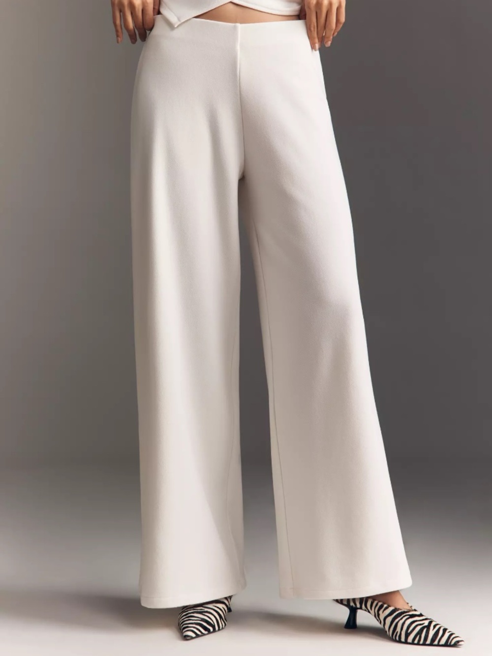 Anthropologie Maeve Knit Wide-Leg Pull-On Pants Cinnamon Orange nwt size Large